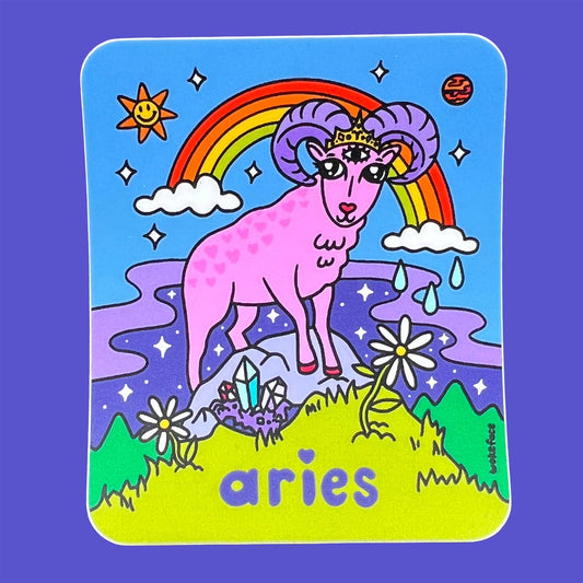 Sticker - Zodiac: Aries - Spiral Circle