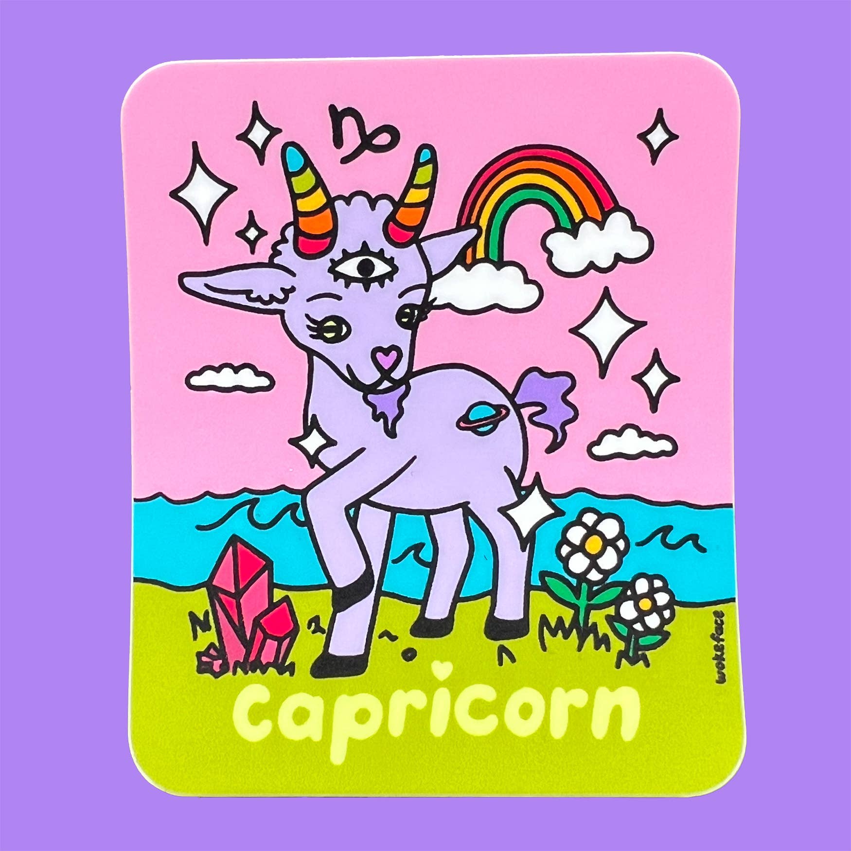 Sticker - Zodiac: Capricorn - Spiral Circle