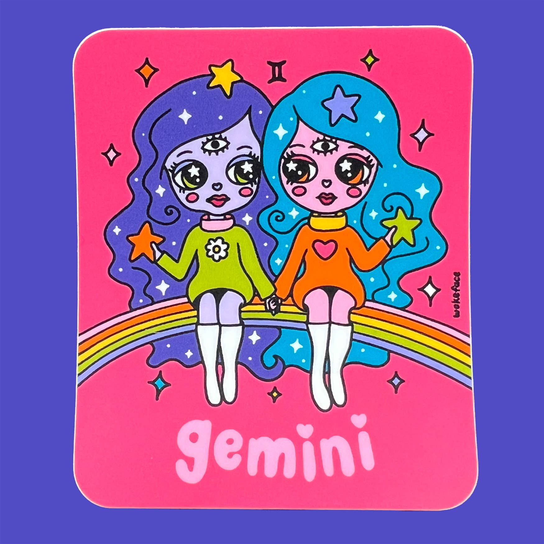 Sticker - Zodiac: Gemini - Spiral Circle