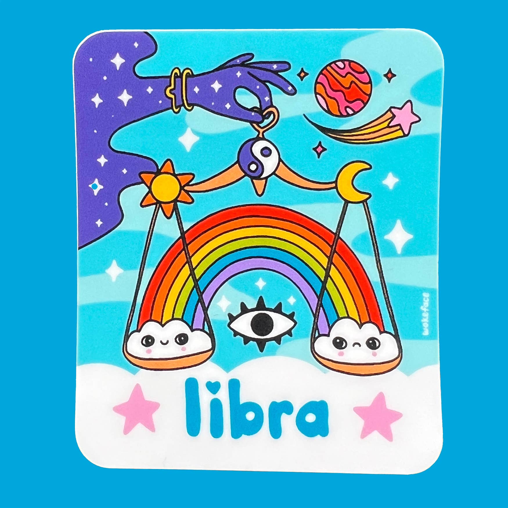 Sticker - Zodiac: Libra - Spiral Circle