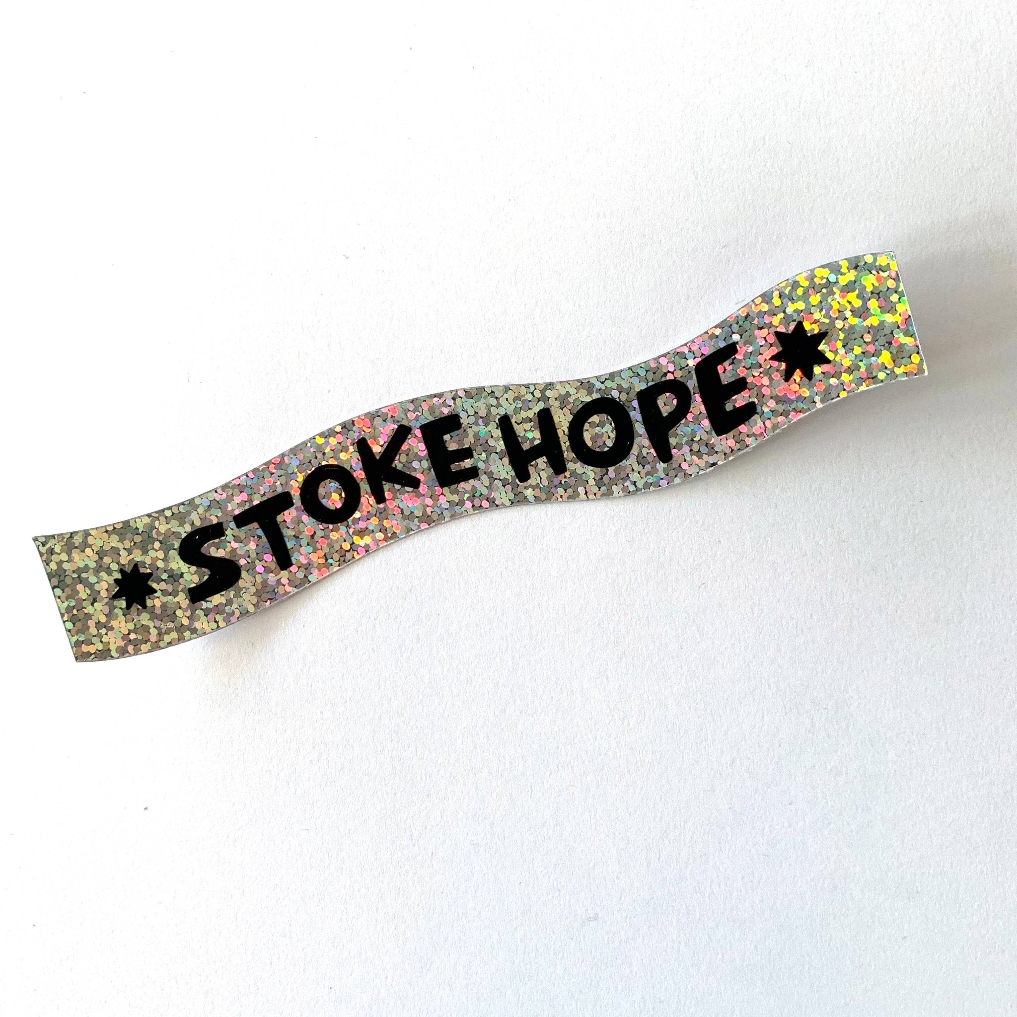 Stoke Hope | Holographic Sticker - Spiral Circle