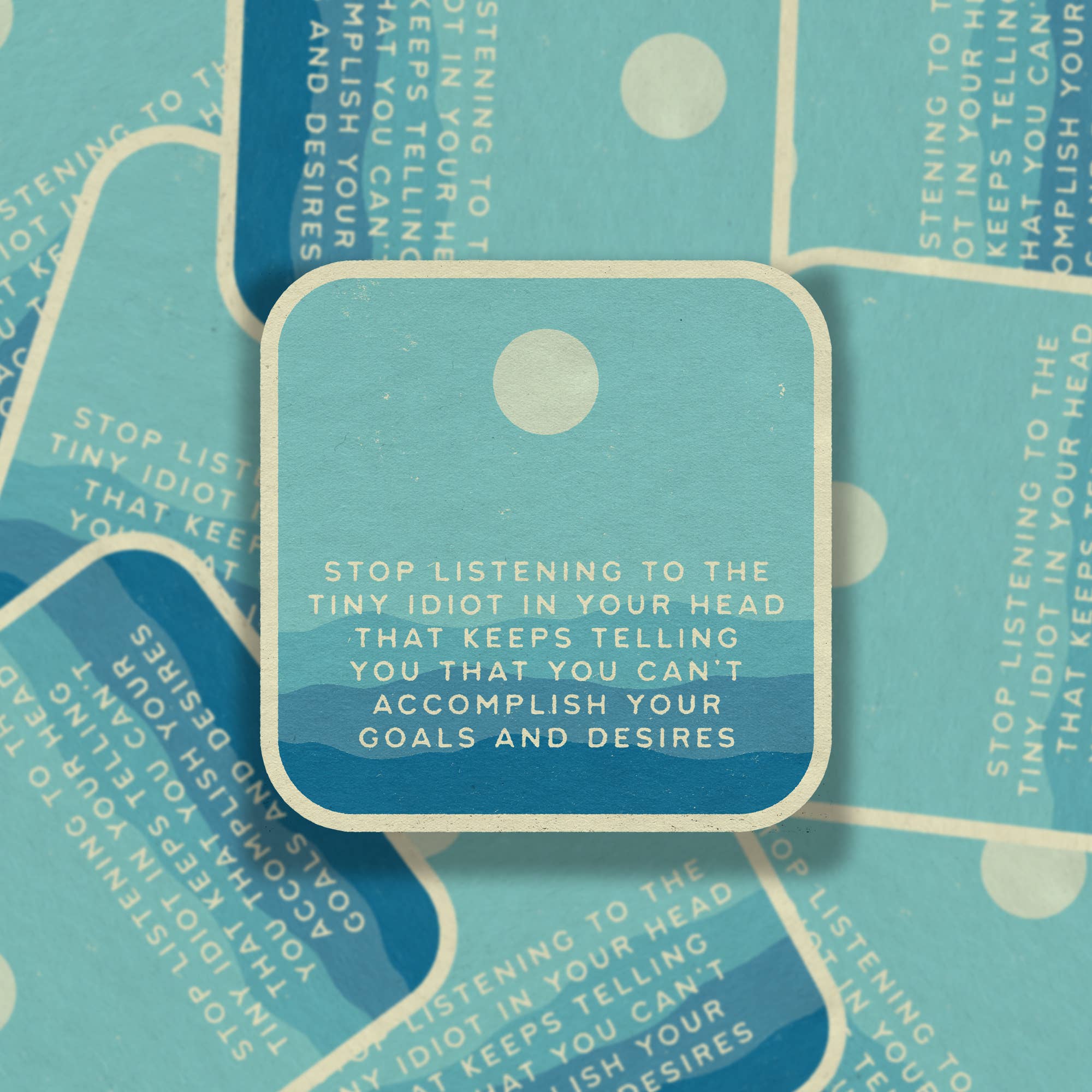 Stop Listening Sticker - Spiral Circle