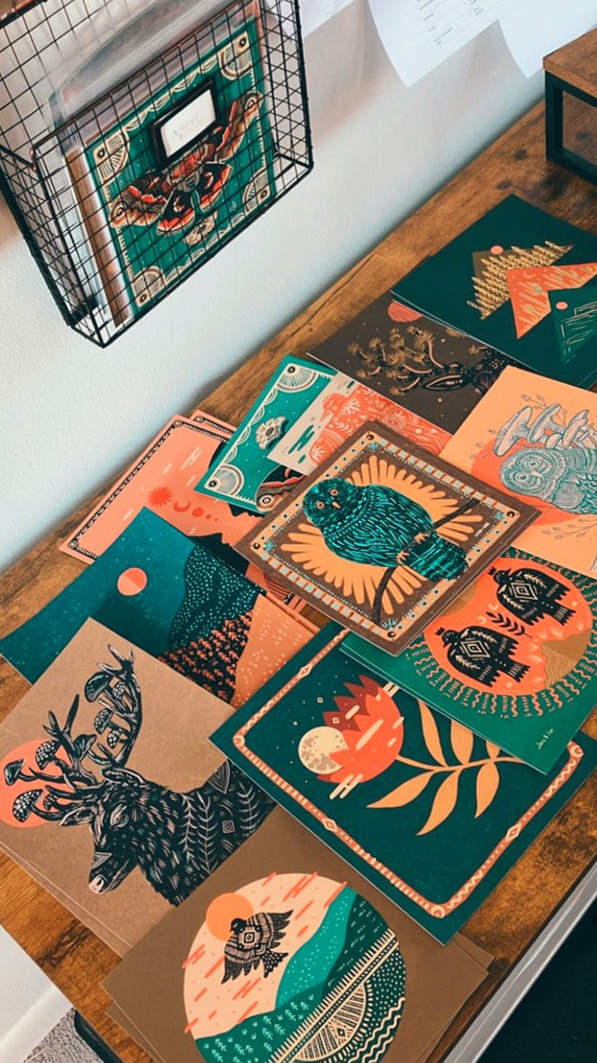 Strength and Serenity Tiger Art Print - Spiral Circle