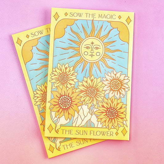 Sunflower | Tarot Garden and Gift Seed Packet - Spiral Circle