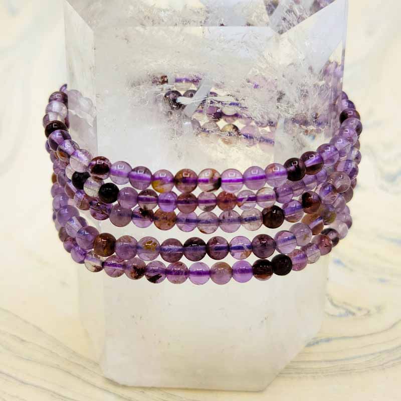 Super 7 Beaded Bracelet | 4mm - Spiral Circle