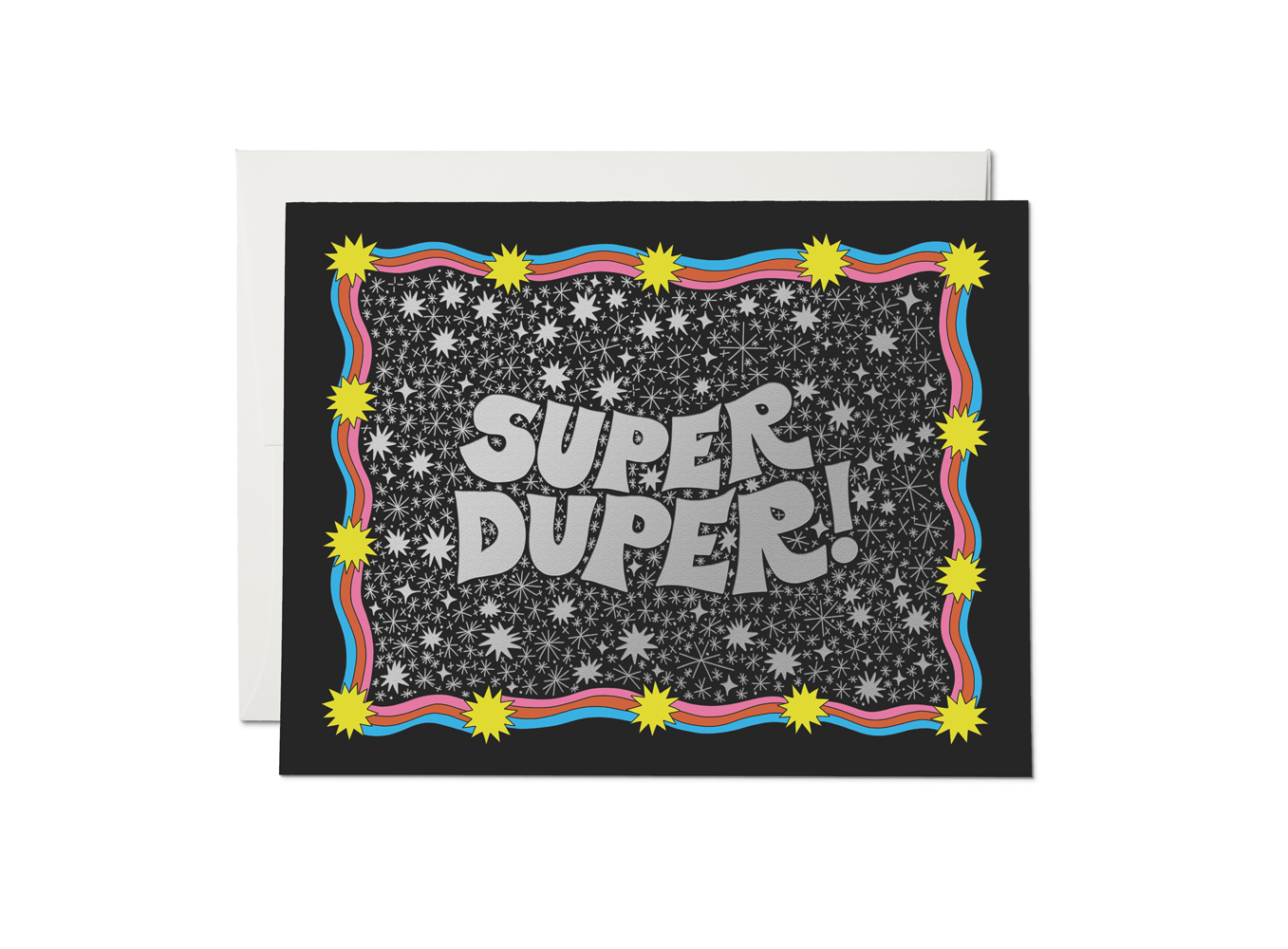Super Duper Congratulations Greeting Card - Spiral Circle