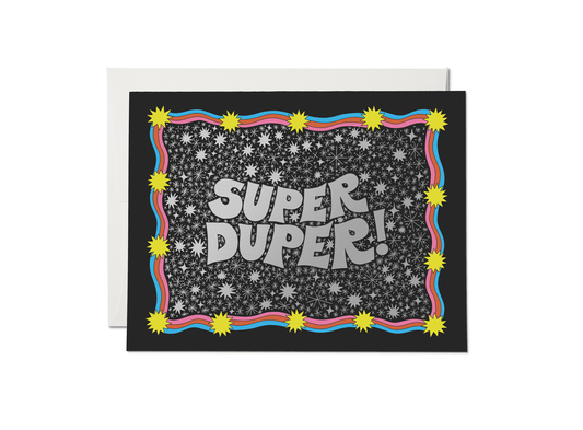 Super Duper Congratulations Greeting Card - Spiral Circle