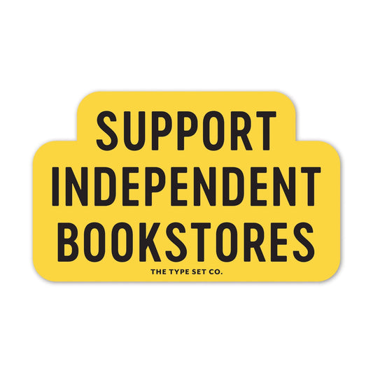 "Support Independent Bookstores" Sticker - Spiral Circle