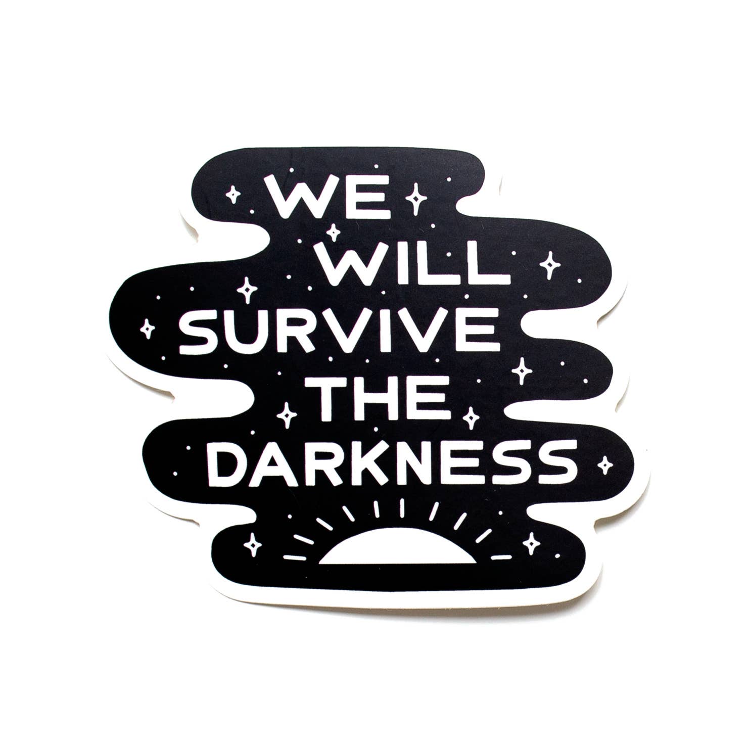 Survive The Darkness Sticker - Spiral Circle