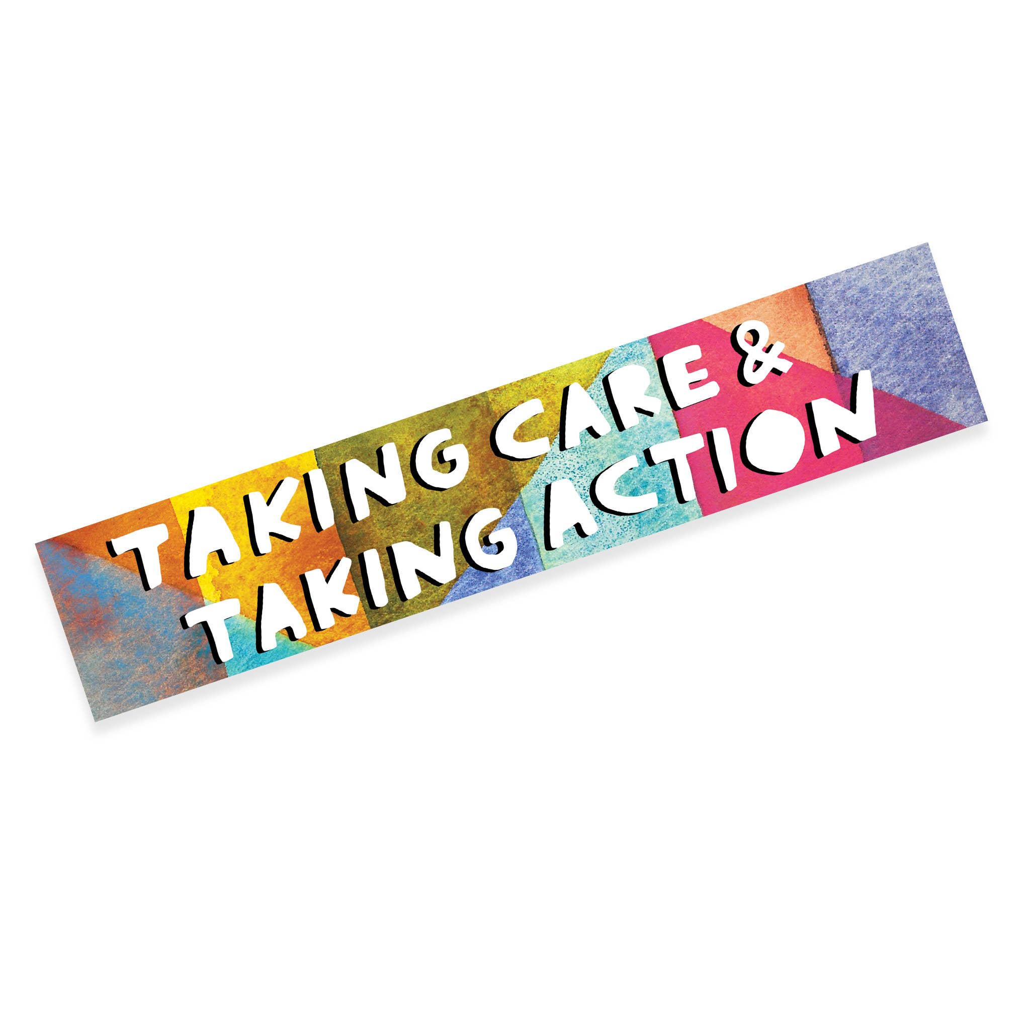 Taking Care + Taking Action | Sticker - Spiral Circle
