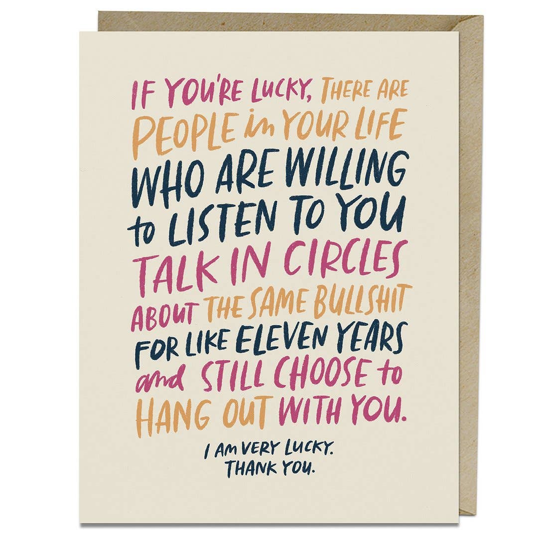 Talk In Circles | Greeting Card - Spiral Circle