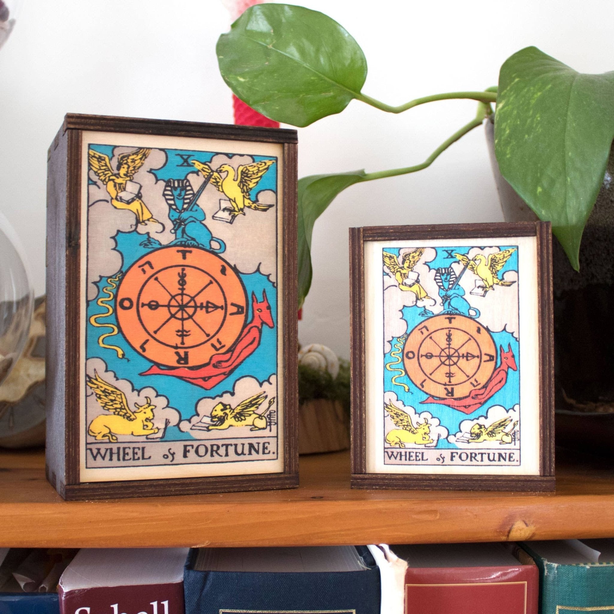 Tarot - 10 - Wheel Of Fortune Full Color Stash Box - Spiral Circle
