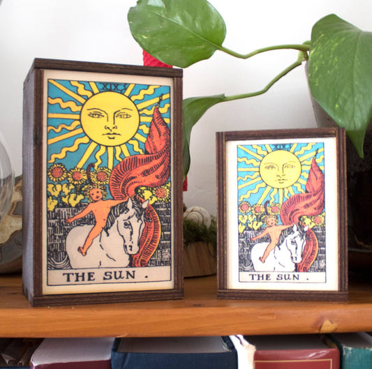 Tarot - 19 - The Sun Full Color Stash Box | 4"x6" - Spiral Circle