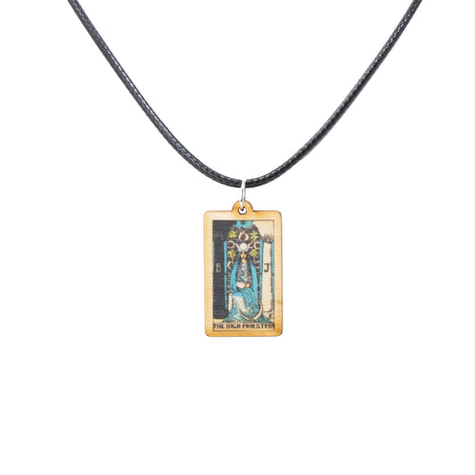 Tarot - 2 - The High Priestess Necklace - Spiral Circle
