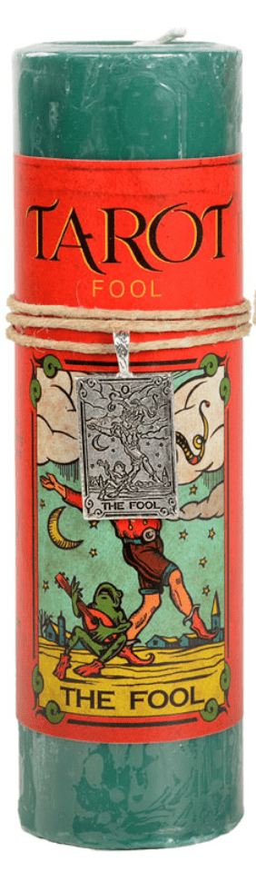 Tarot Candle | With Pendant - Spiral Circle