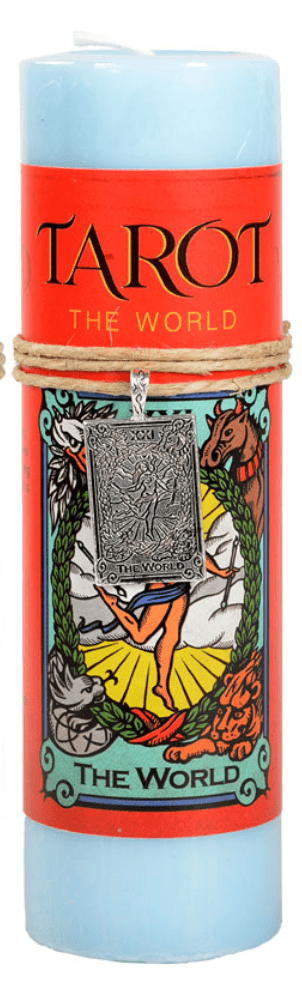 Tarot Candle | With Pendant - Spiral Circle
