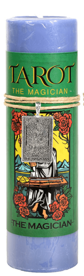 Tarot Candle | With Pendant - Spiral Circle