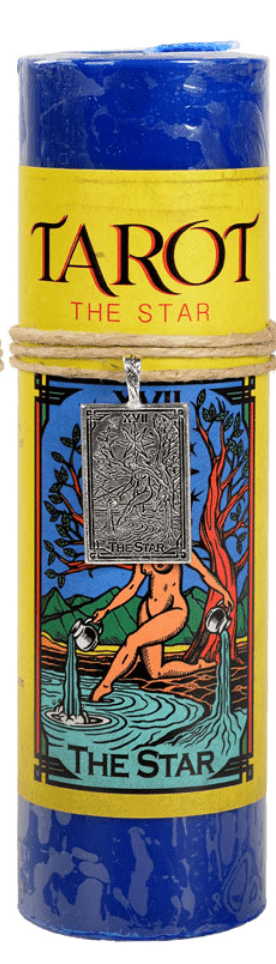 Tarot Candle | With Pendant - Spiral Circle