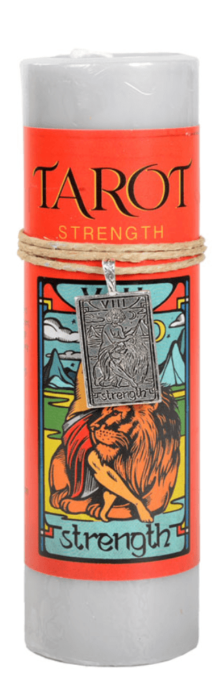 Tarot Candle | With Pendant - Spiral Circle