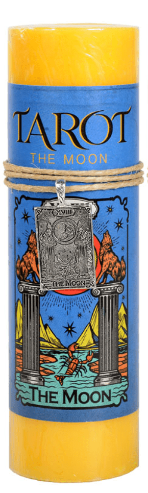 Tarot Candle | With Pendant - Spiral Circle