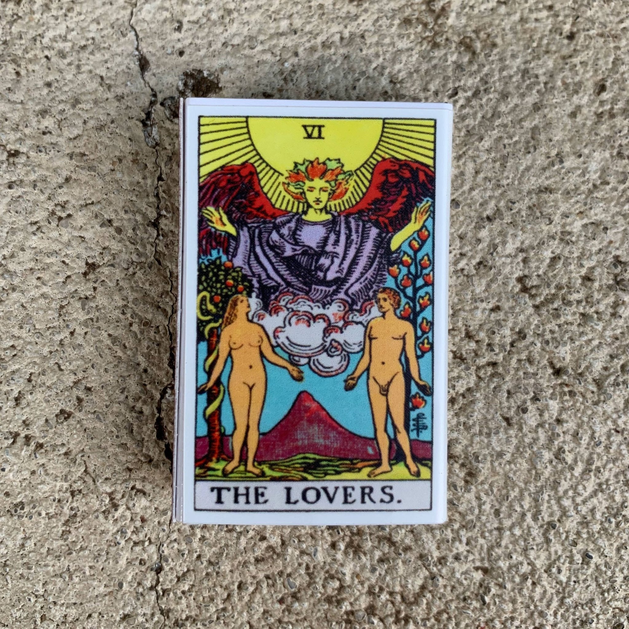 Tarot Matchbox - The Lovers - Spiral Circle