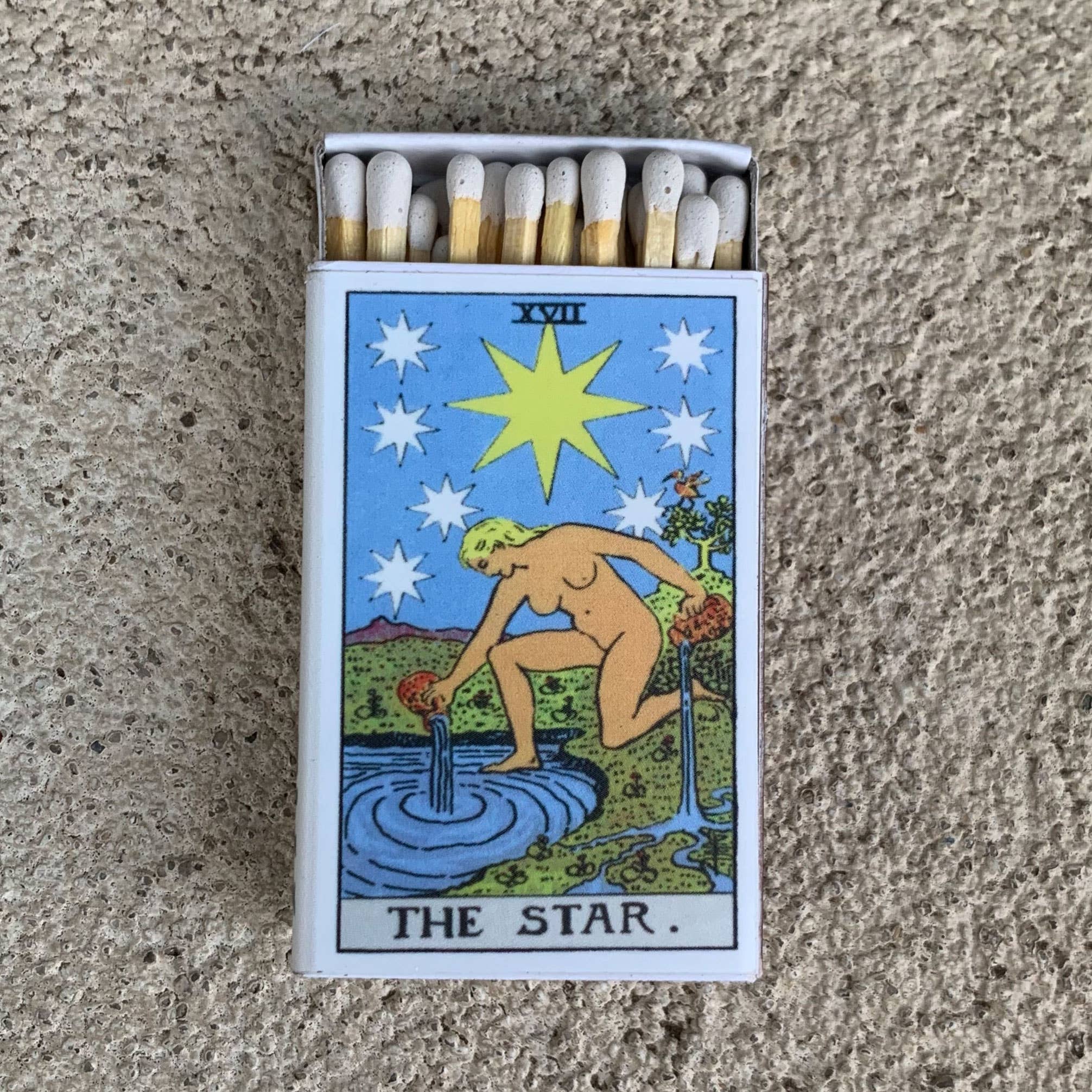 Tarot Matchbox - The Star - Spiral Circle