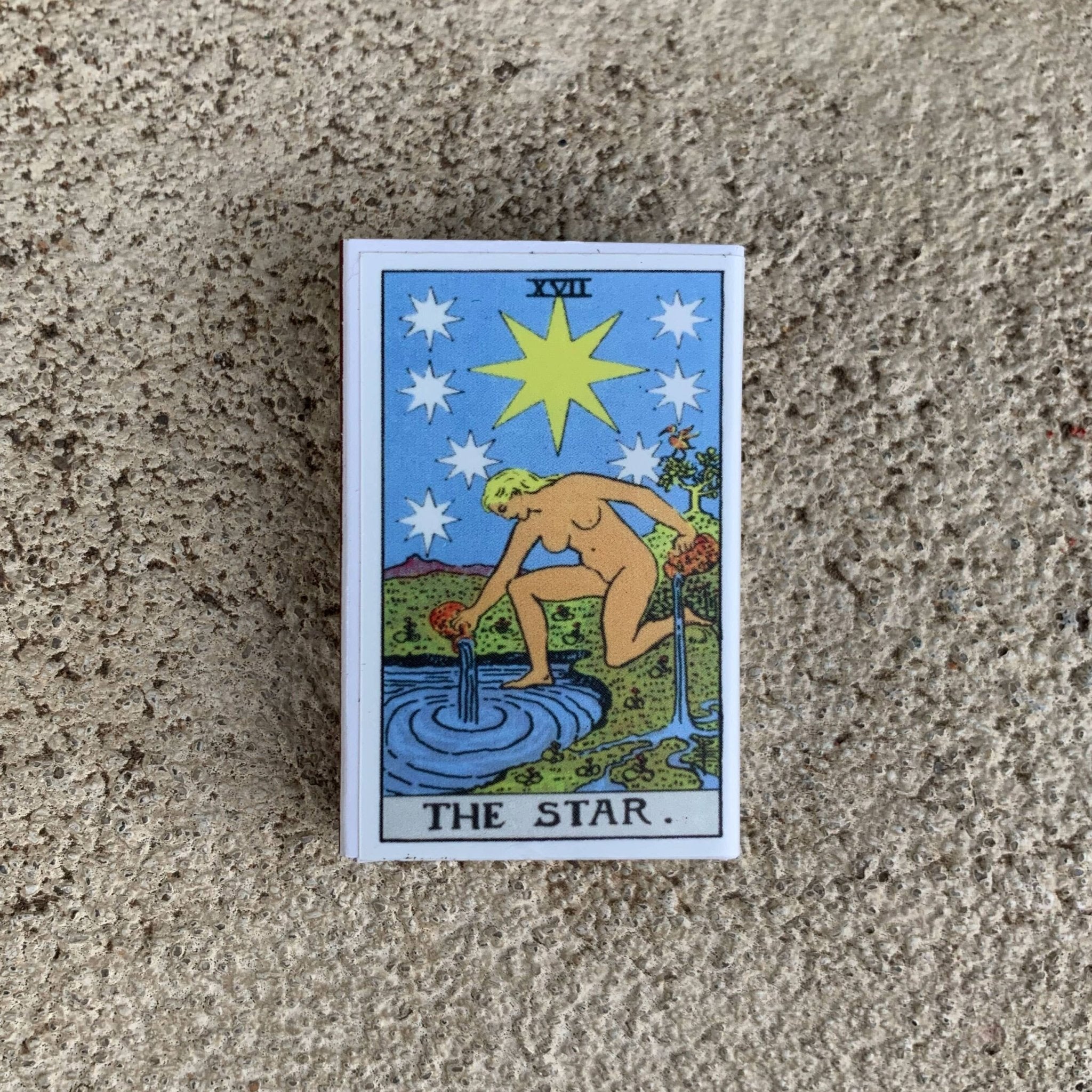 Tarot Matchbox - The Star - Spiral Circle