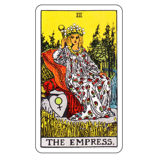 Tarot Sticker - The Empress - Spiral Circle