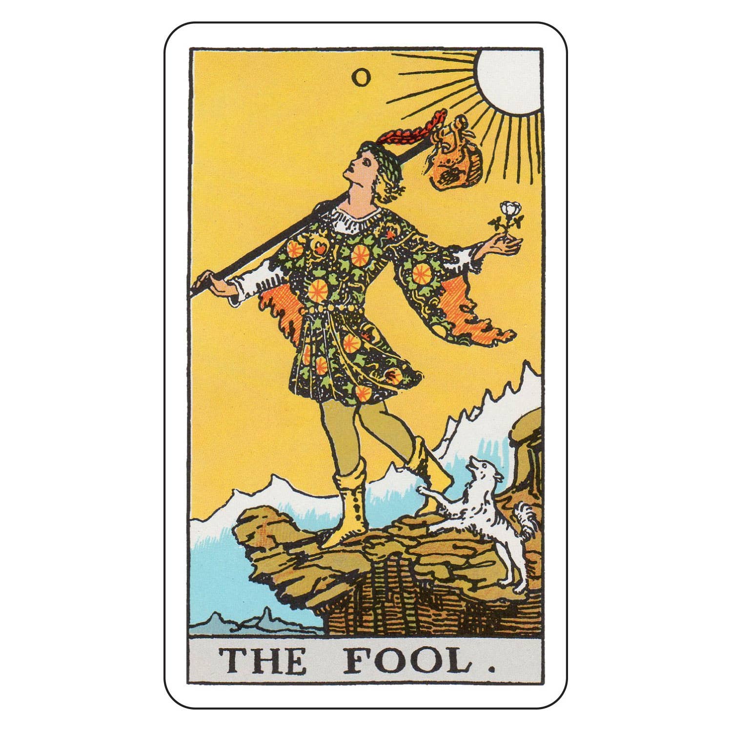 Tarot Sticker - The Fool - Spiral Circle