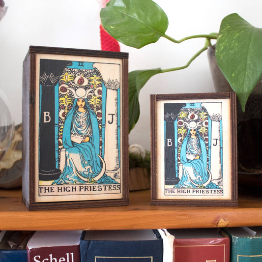 Tarot | The High Priestess Full Color Stash Box - Spiral Circle