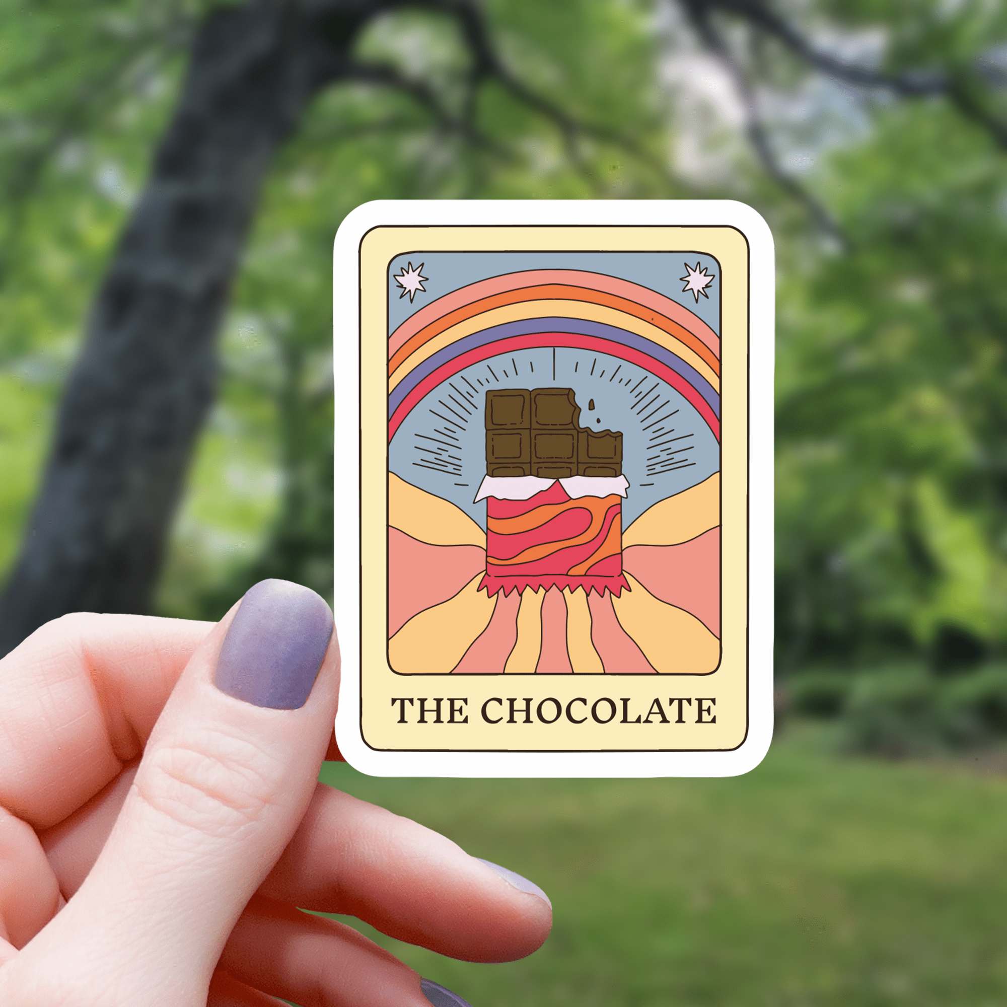 The Chocolate Pastel Tarot Card Sticker | 3