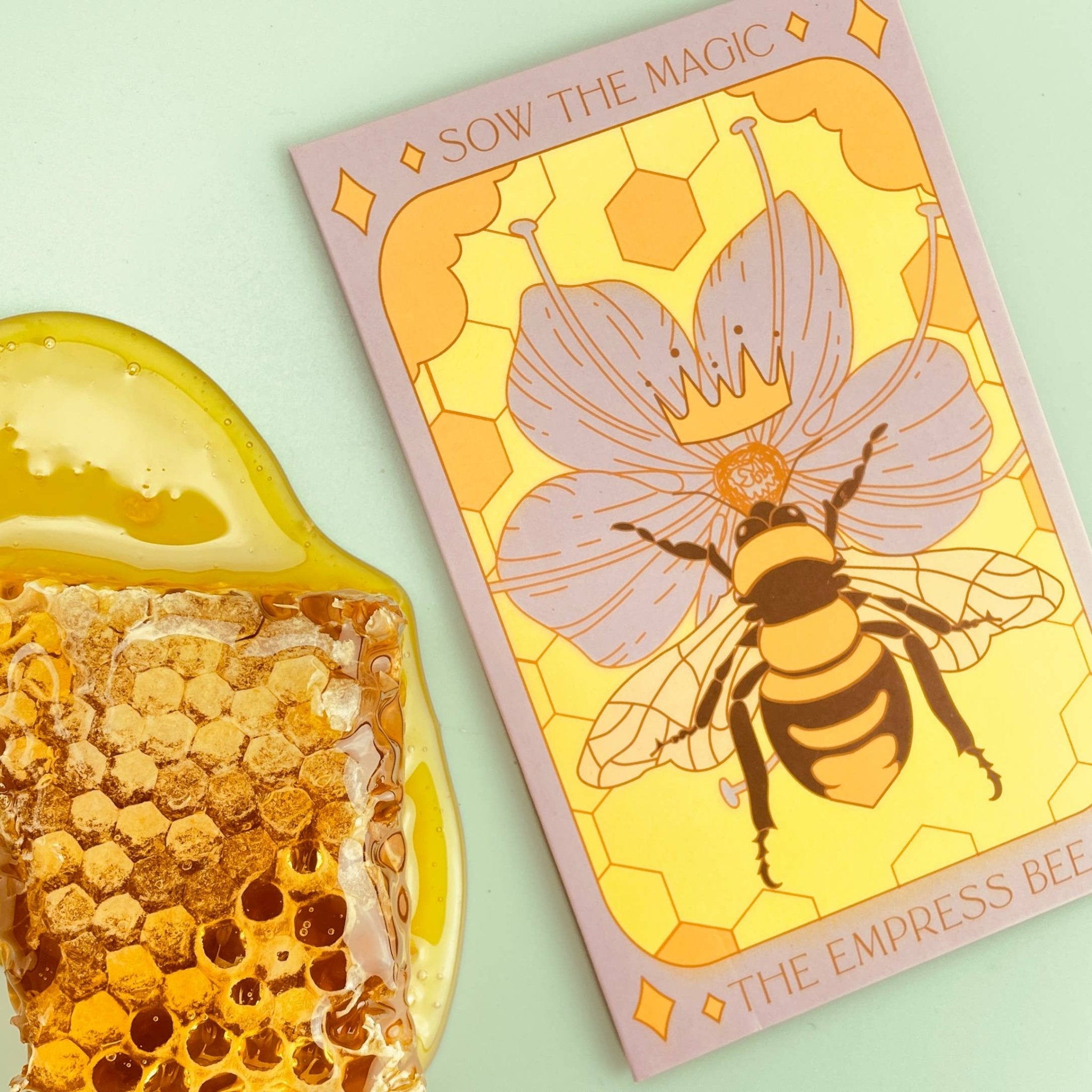 The Empress Bee | Tarot Garden and Gift Seed Packet - Spiral Circle