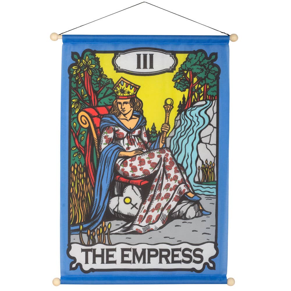 The Empress Tarot Banner - Spiral Circle