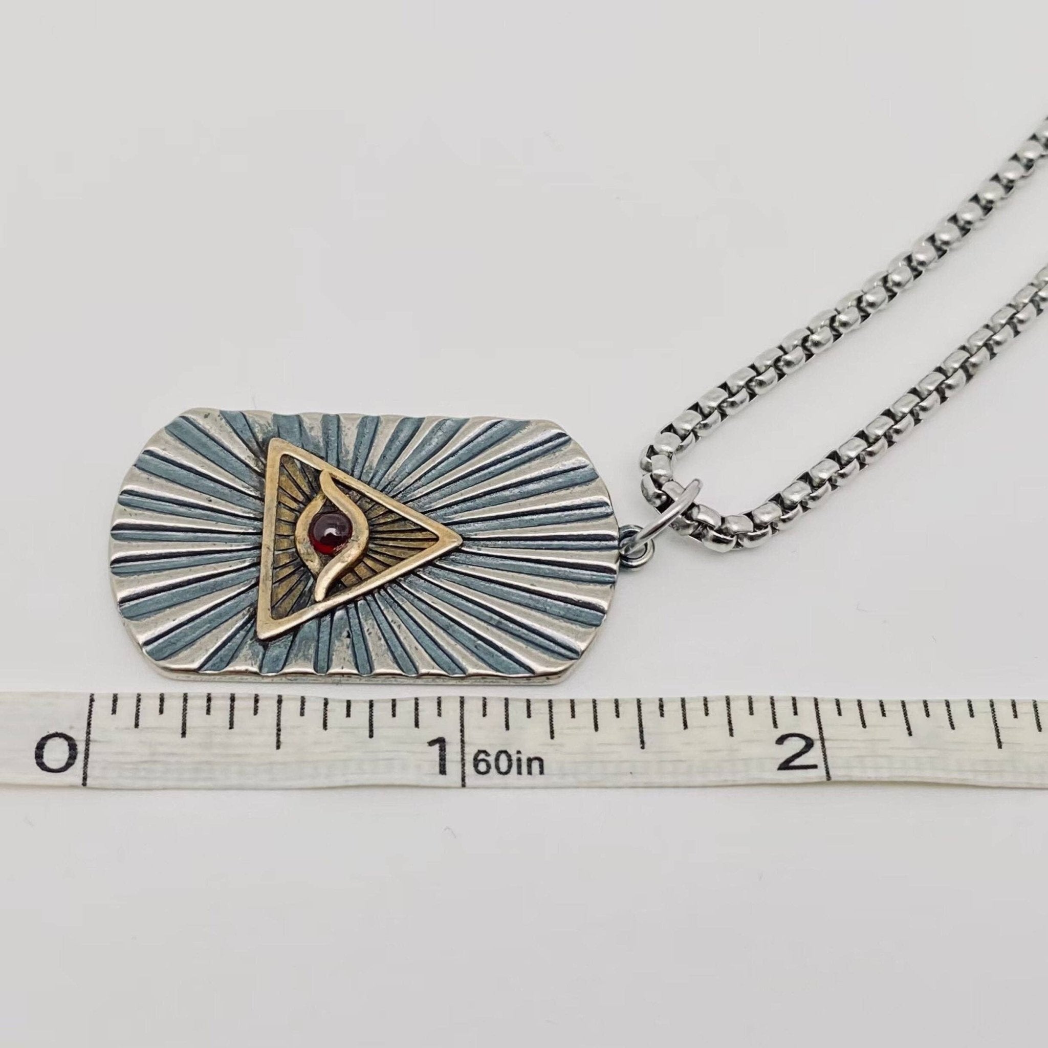 The Eye of God Necklace - Spiral Circle