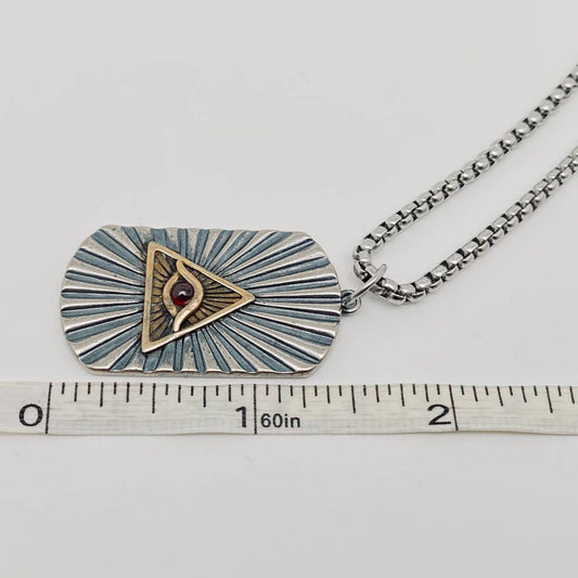 The Eye of God Necklace - Spiral Circle