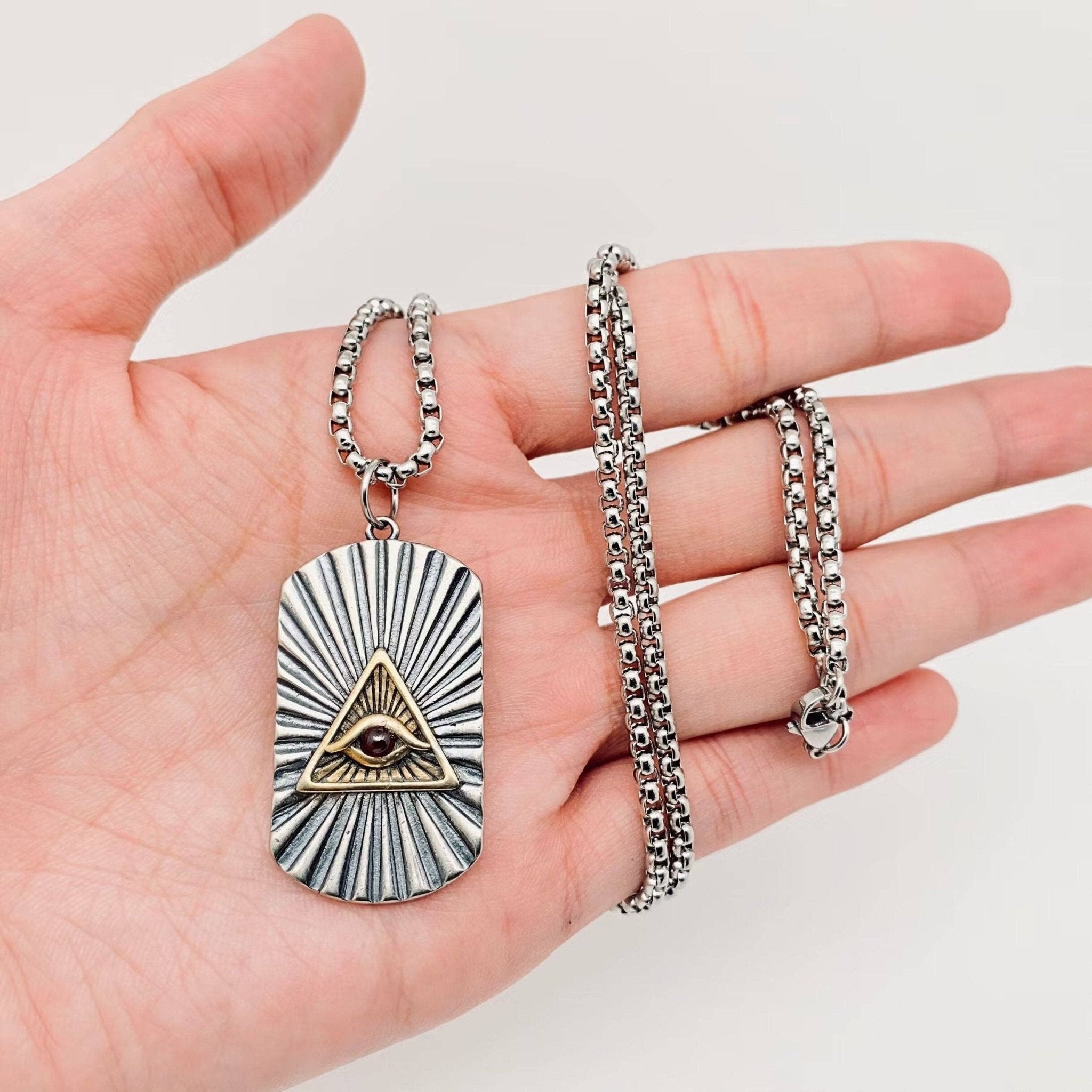 The Eye of God Necklace - Spiral Circle