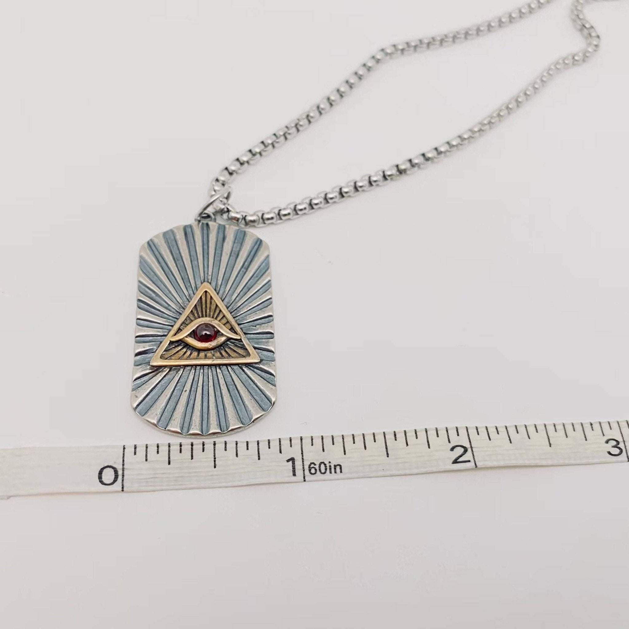 The Eye of God Necklace - Spiral Circle