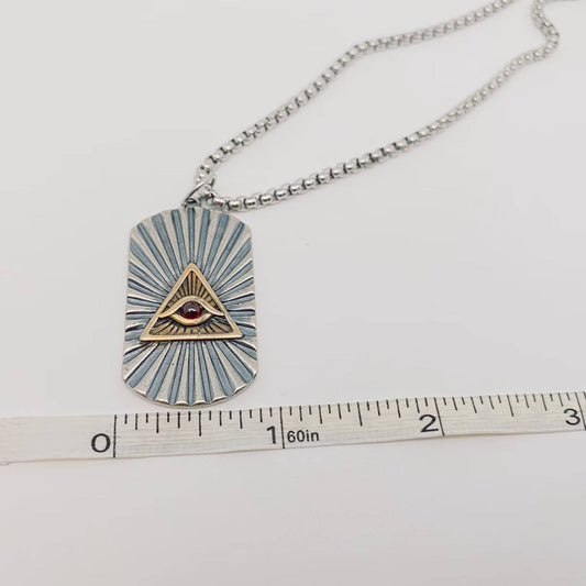 The Eye of God Necklace - Spiral Circle