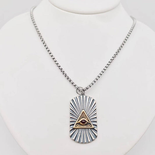 The Eye of God Necklace - Spiral Circle