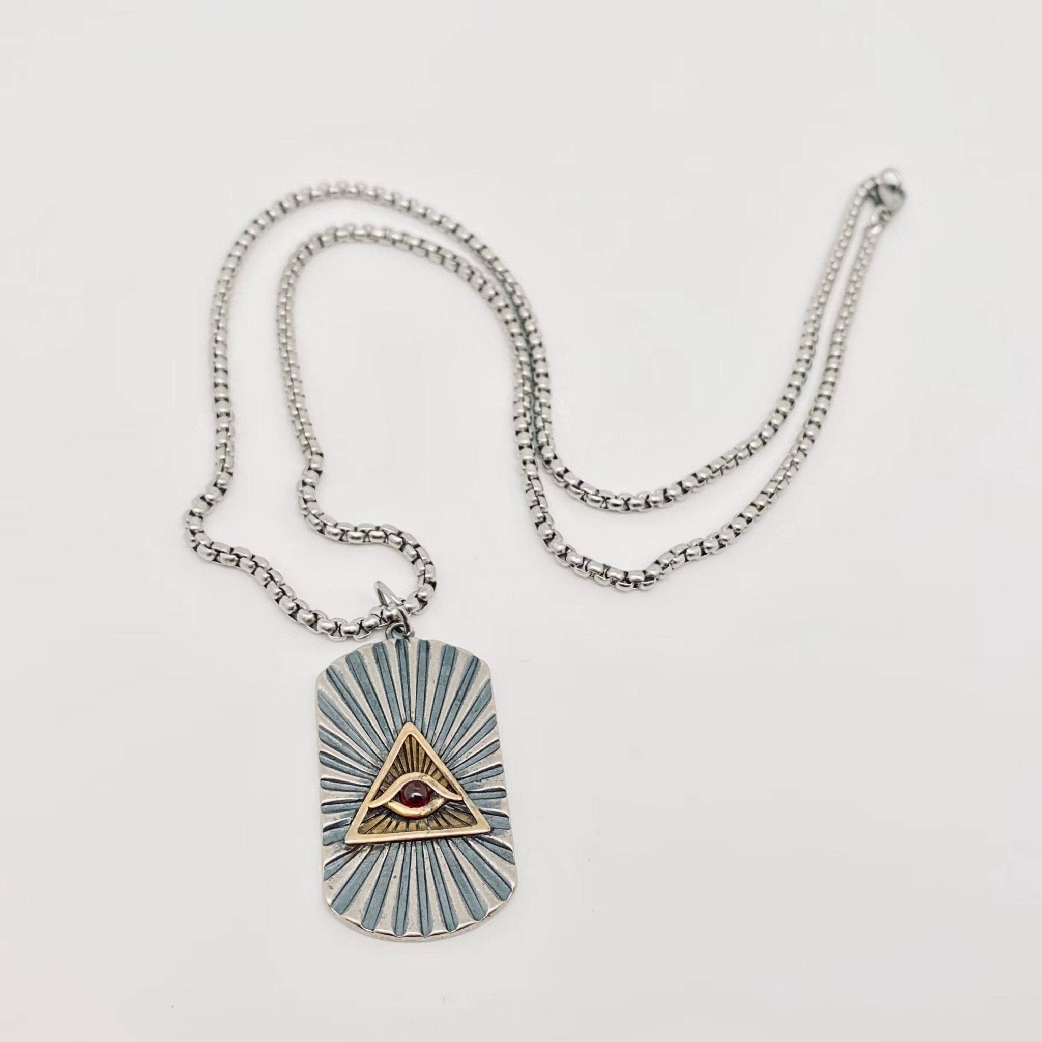 The Eye of God Necklace - Spiral Circle