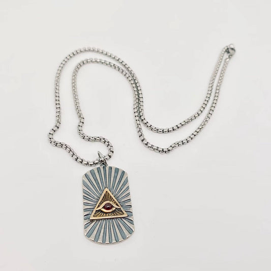 The Eye of God Necklace - Spiral Circle