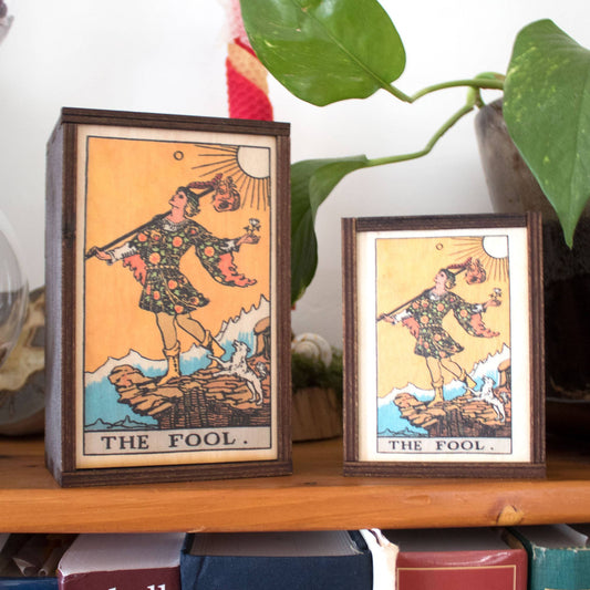 The Fool Full Color Stash Box - Spiral Circle