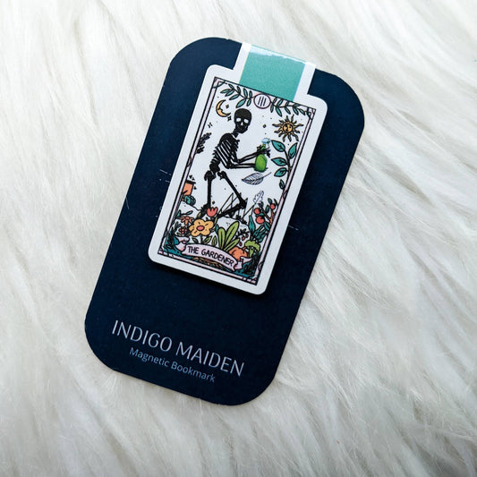 The Gardener Tarot Card Magnetic Bookmark - Spiral Circle