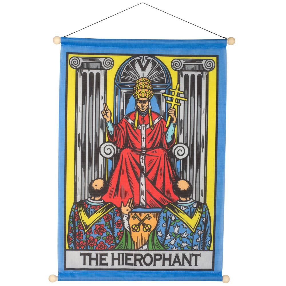 The Hierophant Tarot Banner - Spiral Circle