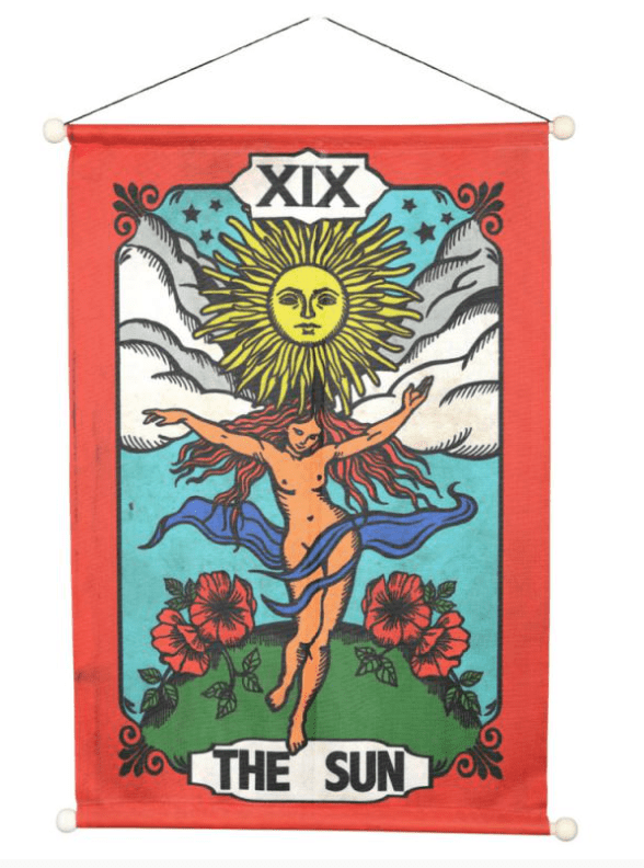 The Sun Tarot Banner - Spiral Circle