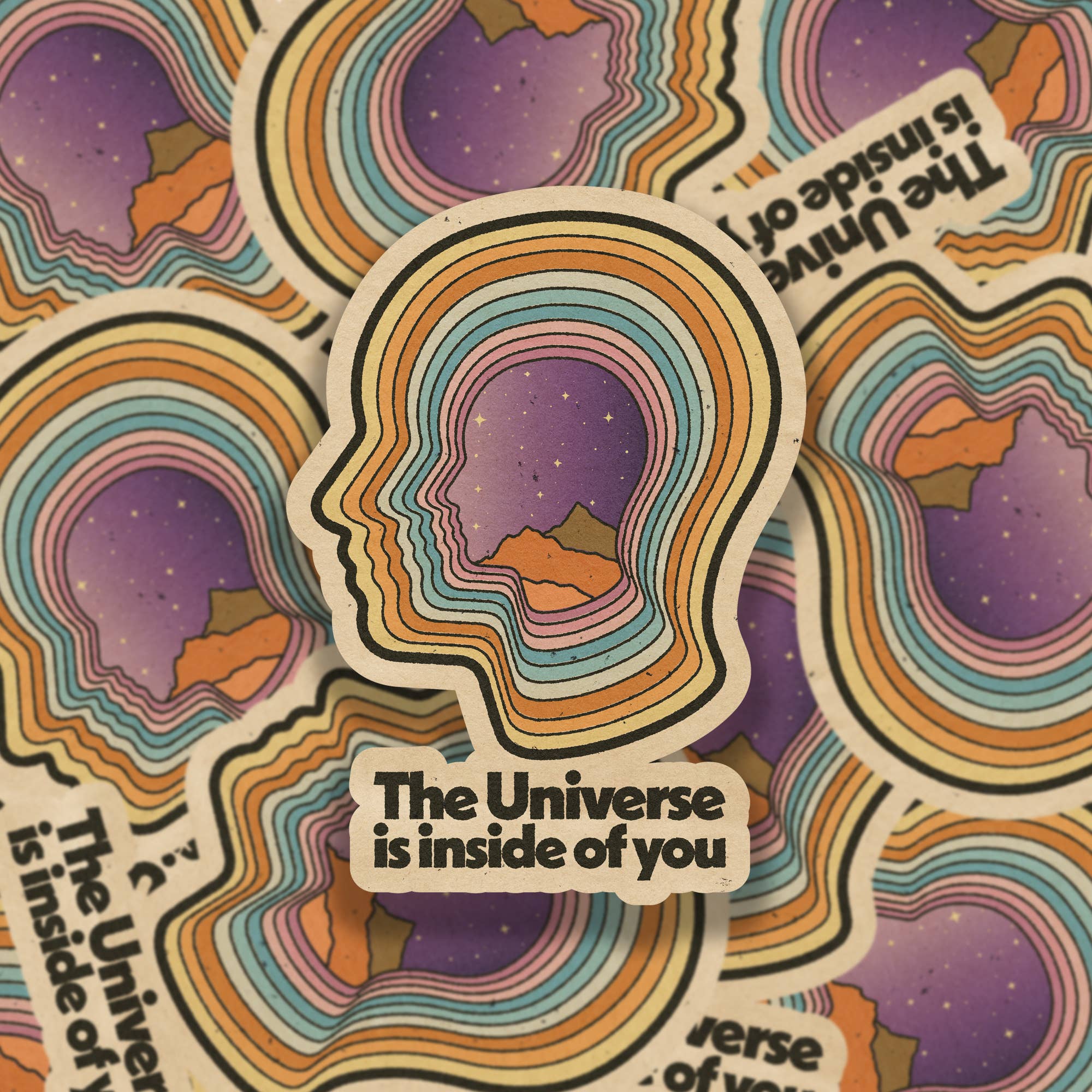 The Universe Is Inside Of You Sticker - Spiral Circle