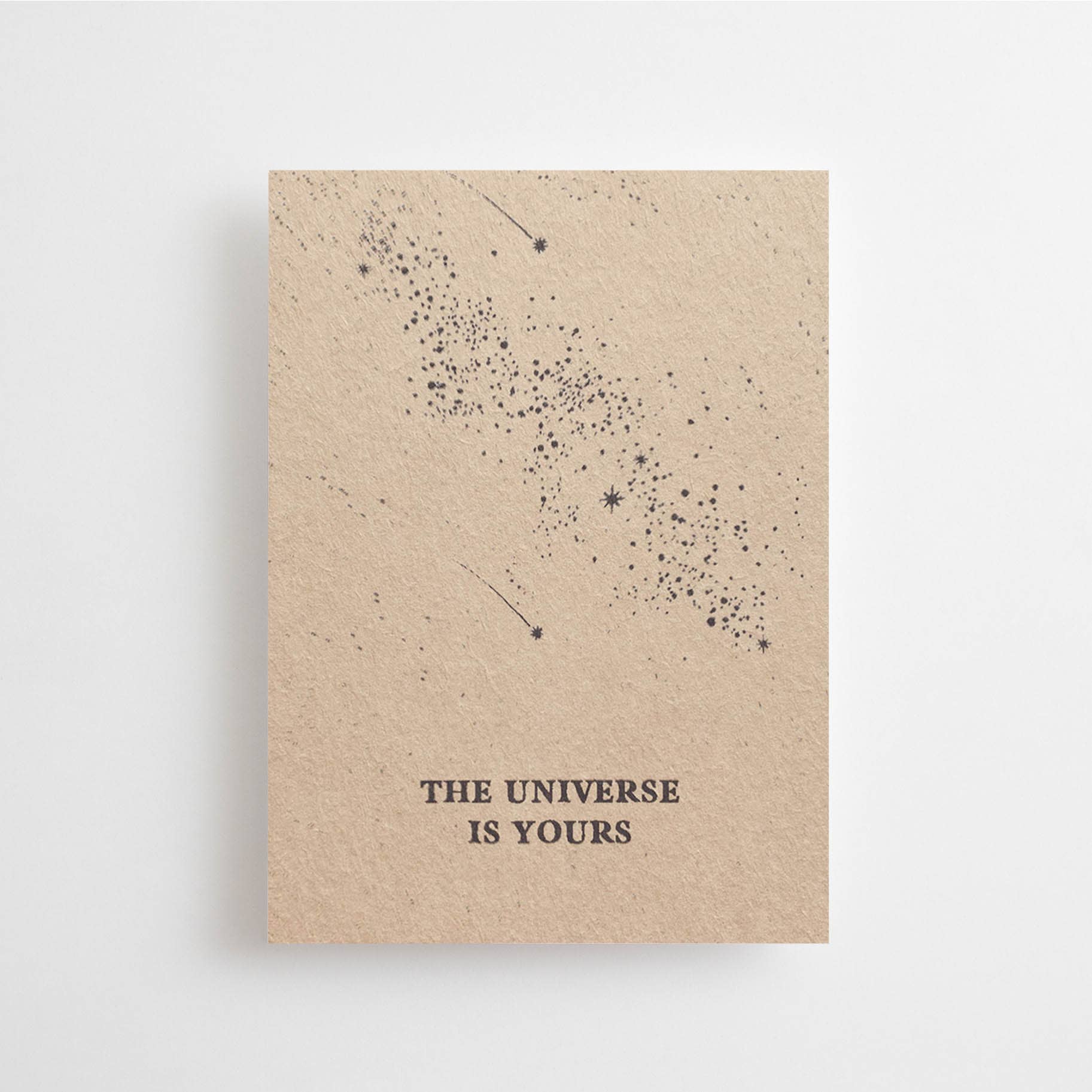 The Universe is Yours | Mini Post Card - Spiral Circle