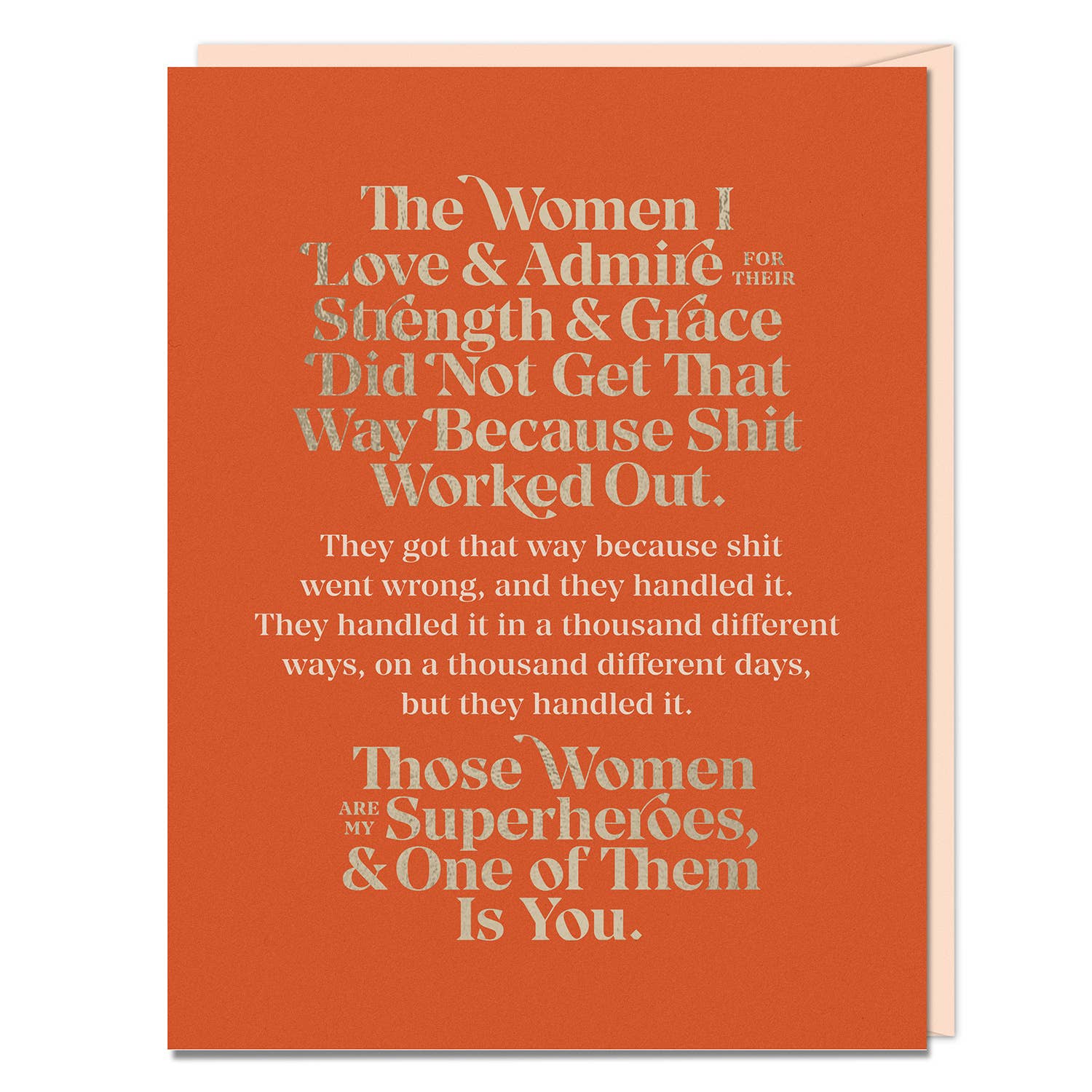 The Women I Love and Admire | Elizabeth Gilbert | Greeting Card - Spiral Circle