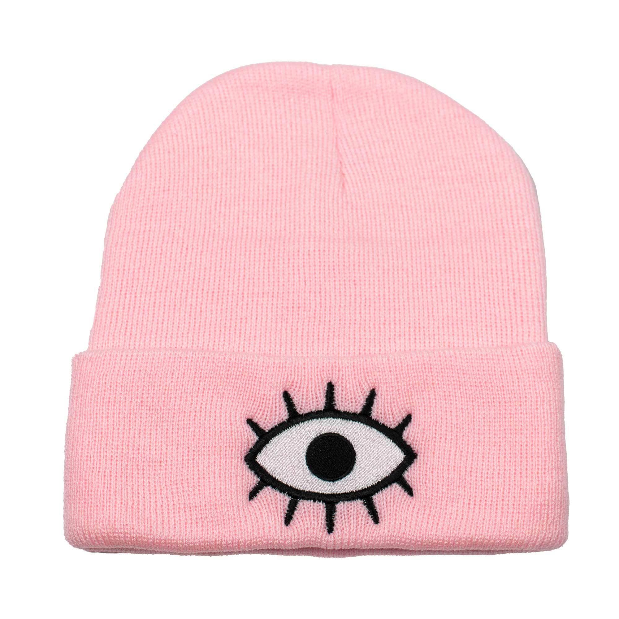 Third Eye Beanie | Baby Pink - Spiral Circle