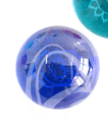 Third eye Chakra Glass Sphere | Laser Etched | 2 inch - Spiral Circle
